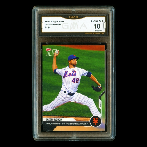 Jacob deGrom 2020 Topps Now Mets | Rangers #164 Gem MT 10