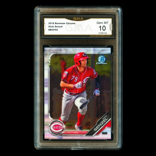 Nick Senzel 2019 Bowman Chrome Prospects Reds #43 Gem MT 10