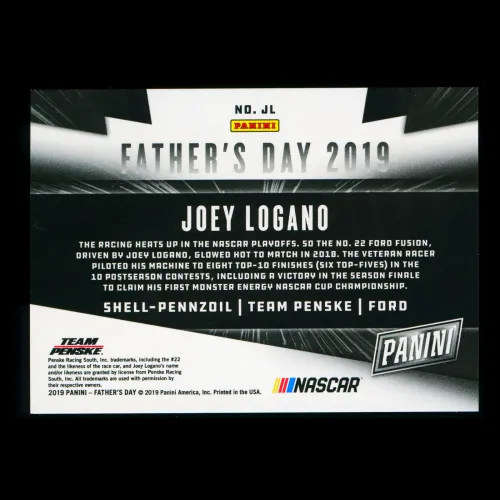 Joey Logano 2019 Father's Day Team Penske 170/199