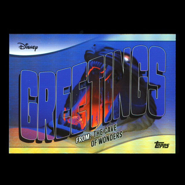 The Cave of Wonders 2025 Topps Wonder Greetings From Aladdin