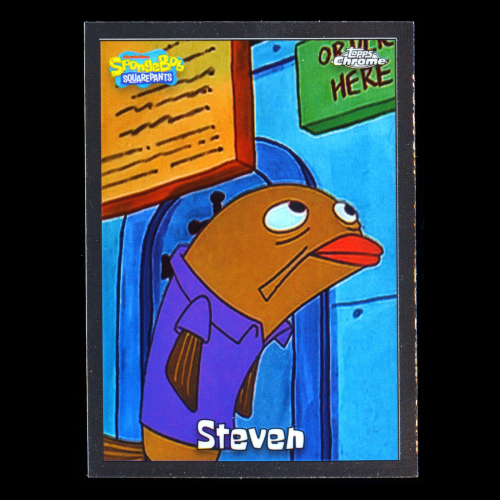 Steven 2025 Topps Chrome SpongeBob 25th Anniv.  