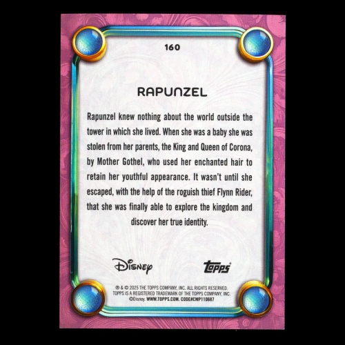 Rapunzel 2025 Topps Disney Wonder Princess Tangled