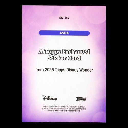 Asha  2025 Topps Disney Wonder Sticker Wish