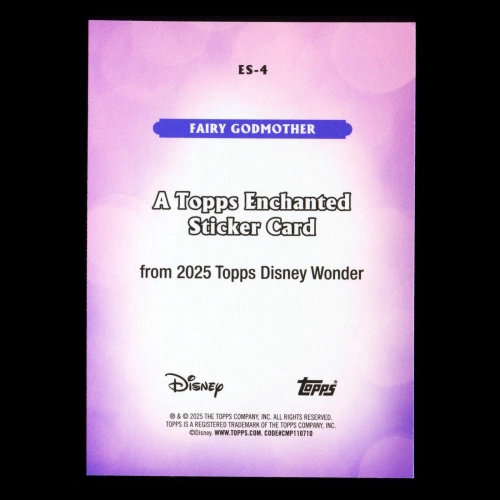 Fairy Godmother 2025 Topps Disney Wonder Sticker Cinderella