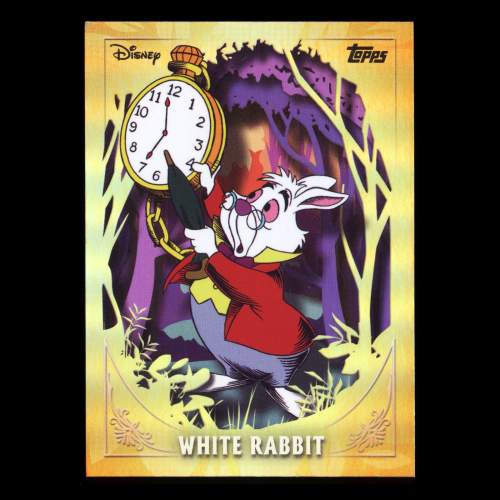 White Rabbit 2025 Topps Disney Wonder Furry Friends Alice in Wonderland