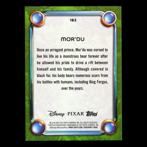 Mor'Du 2025 Topps Disney Wonder Villain Brave