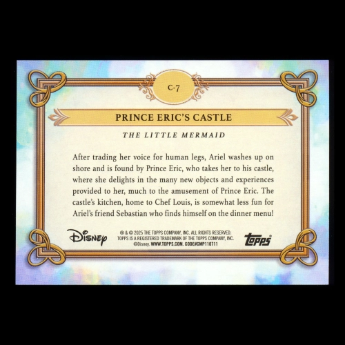 Prince Eric's Castle 2025 Topps Disney Wonder The Little Mermaid