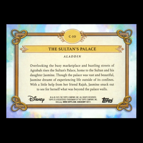 The Sultan's Palace 2025 Topps Disney Wonder Aladdin