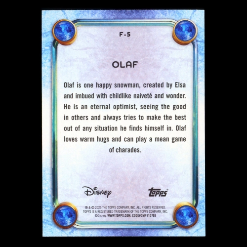 Olaf 2025 Topps Disney Wonder Frozen Character Variation Frozen