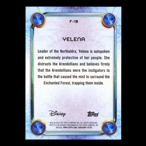 Yelena 2025 Topps Disney Wonder Frozen Character Variation Frozen II