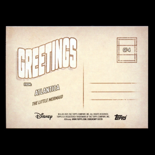 Atlantica 2025 Topps Wonder Greetings From The Little Mermaid