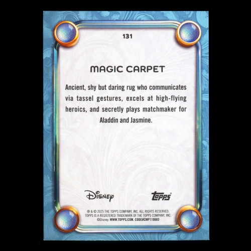 Magic Carpet 2025 Topps Wonder Wish Aladdin