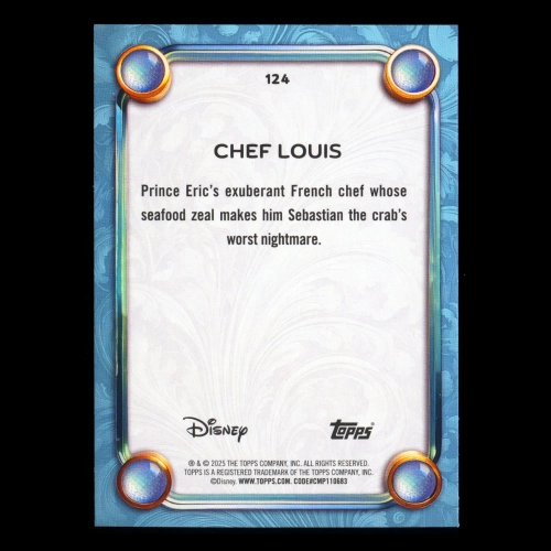 Chef Louis 2025 Topps Wonder Wish The Little Mermaid
