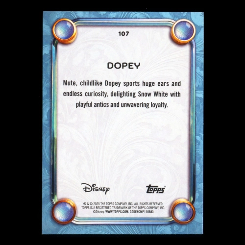 Dopey 2025 Topps Wonder Wish Snow White and the Seven Dwarfs