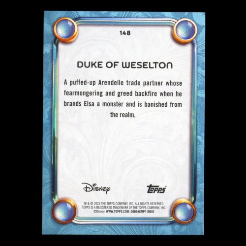 Duke of Weselton 2025 Topps Disney Wonder Frozen