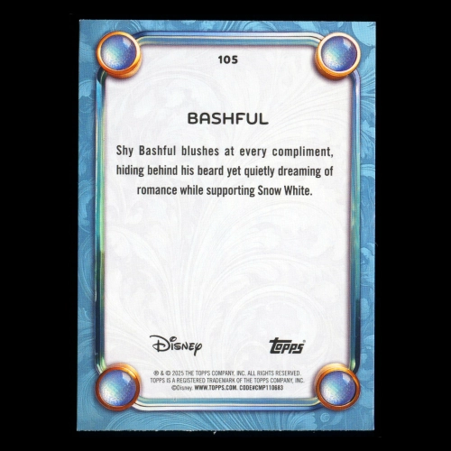 Bashful 2025 Topps Disney Wonder Snow White and the Seven Dwarfs