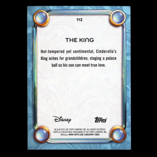 The King 2025 Topps Disney Wonder Cinderella