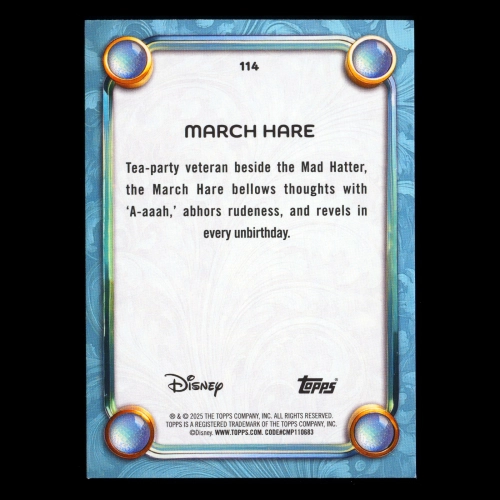 March Hare 2025 Topps Disney Wonder Alice in Wonderland