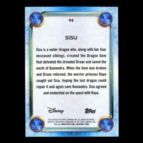 Sisu 2025 Topps Disney Wonder Raya and the Last Dragon