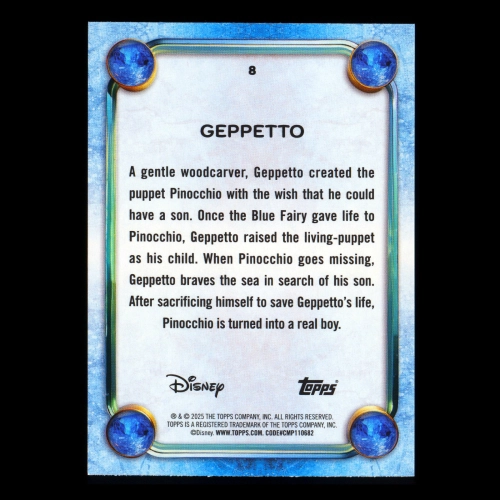 Geppetto 2025 Topps Disney Wonder Pinocchio