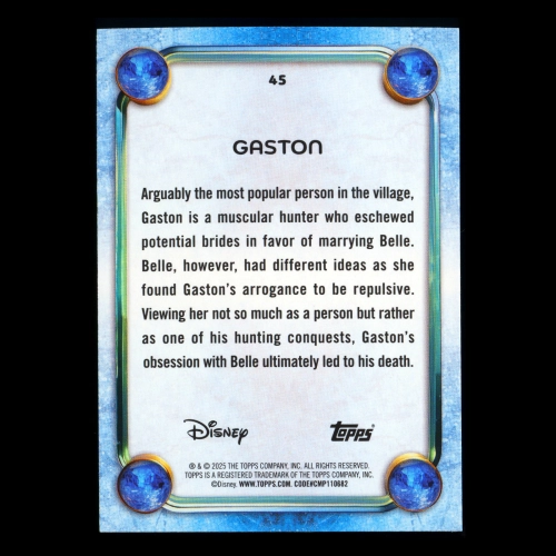 Gaston 2025 Topps Disney Wonder Beauty and the Beast