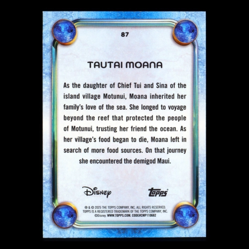 Moana 2025 Topps Disney Wonder Moana