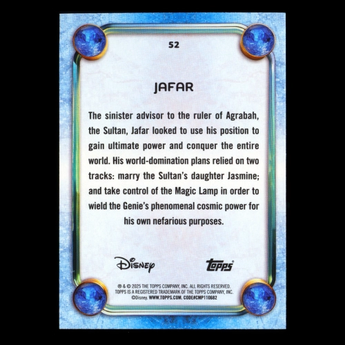 Jafar 2025 Topps Disney Wonder Aladdin