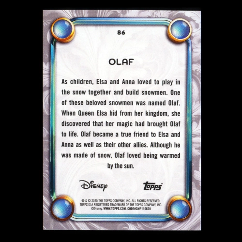 Olaf 2025 Topps Disney Wonder Frozen