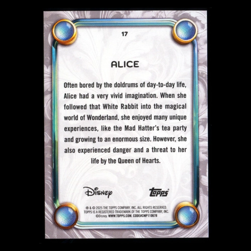 Alice 2025 Topps Disney Wonder Alice in Wonderland