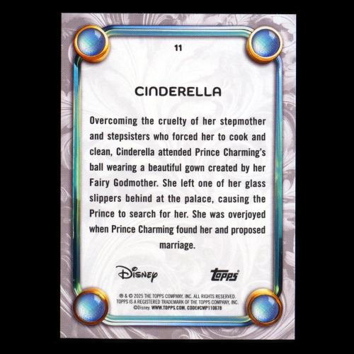 Cinderella 2025 Topps Disney Wonder Cinderella