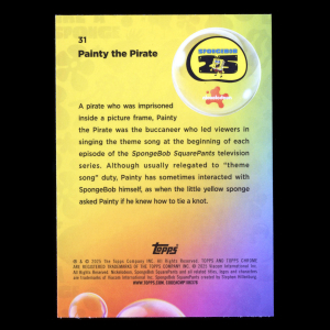 Painty the Pirate 2025 Topps Chrome SpongeBob 25th Anniv.