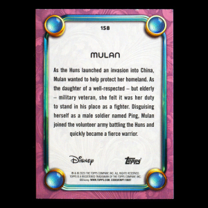 Mulan 2025 Topps Disney Wonder Princess Mulan