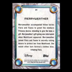 Merryweather  2025 Topps Disney Wonder Diamante Foil Sleeping Beauty