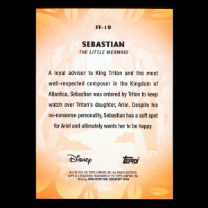 Sebastian 2025 Topps Disney Wonder Furry Friends The Little Mermaid