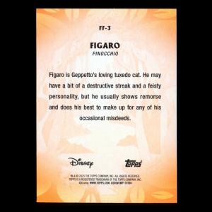 Figaro 2025 Topps Disney Wonder Furry Friends Pinocchio