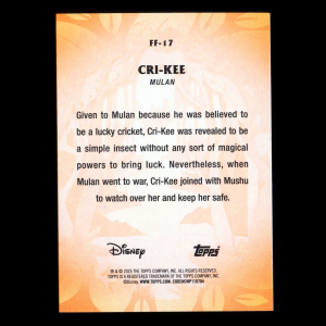 Cri-Kee 2025 Topps Disney Wonder Furry Friends Mulan