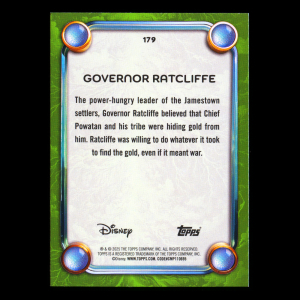 Governor Ratcliffe 2025 Topps Disney Wonder Villain Pocahontas