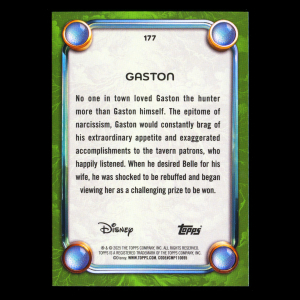 Gaston 2025 Topps Disney Wonder Villain Beauty and the Beast
