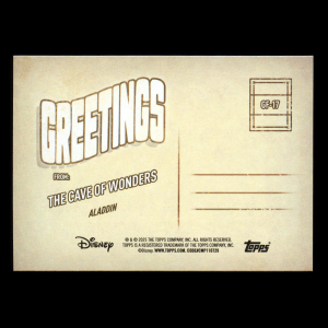 The Cave of Wonders 2025 Topps Wonder Greetings From Aladdin