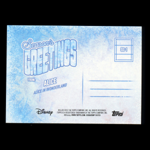 Alice 2025 Topps Wonder Season's Greetings From Alice in Wonderland