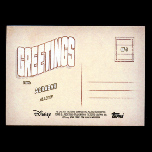 Agrabah 2025 Topps Wonder Greetings From Aladdin