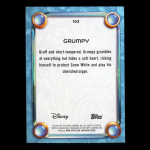 Grumpy 2025 Topps Wonder Wish Snow White and the Seven Dwarfs