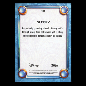 Sleepy 2025 Topps Wonder Wish Snow White and the Seven Dwarfs