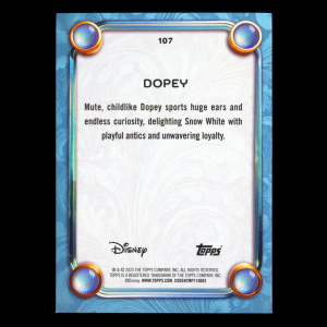 Dopey 2025 Topps Disney Wonder Snow White and the Seven Dwarfs