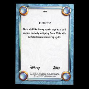 Dopey 2025 Topps Disney Wonder Snow White and the Seven Dwarfs