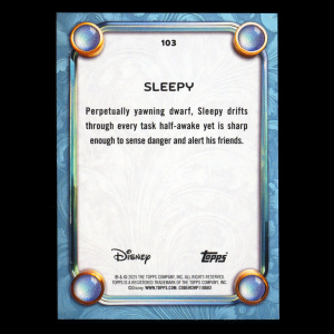 Sleepy 2025 Topps Disney Wonder Snow White and the Seven Dwarfs