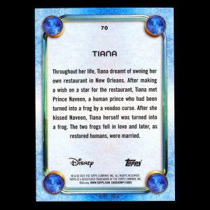 Tiana 2025 Topps Disney Wonder The Princess and the Frog