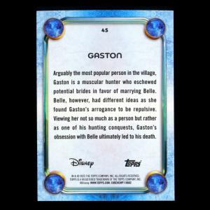 Gaston 2025 Topps Disney Wonder Beauty and the Beast
