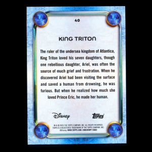 King Triton 2025 Topps Disney Wonder The Little Mermaid