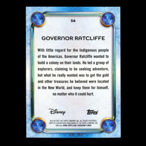 Governor Ratcliffe 2025 Topps Disney Wonder Pocahontas